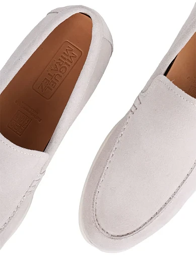 Чоловічі туфлі лофери Miguel Miratez бежеві замшеві (MU161AB-21-JK7) - фото 5 - Miraton