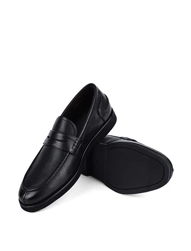 Чоловічі туфлі лофери Miguel Miratez шкіряні чорні (MU172AB-20-D01) - фото 2 - Miraton