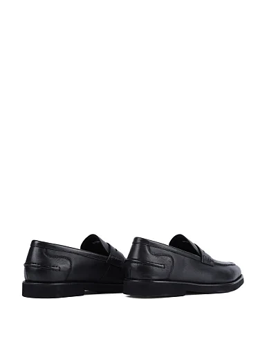 Чоловічі туфлі лофери Miguel Miratez шкіряні чорні (MU172AB-20-D01) - фото 4 - Miraton