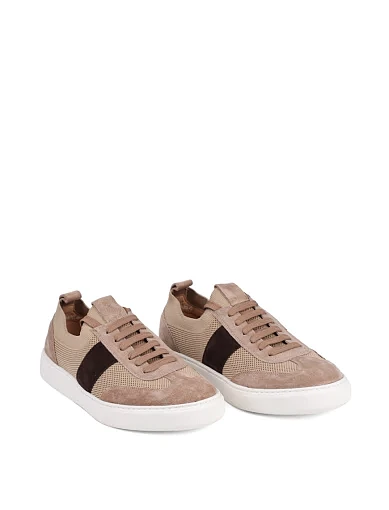 Чоловічі кеди MIRATON замшеві бежеві (MU189AB-03-MU26/JK3) - фото 3 - Miraton