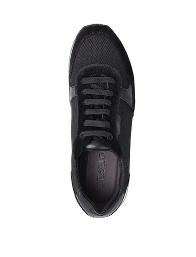 Чоловічі кросівки MIRATON замшеві чорні (MU192A-21-JK1/BM10/D01) - фото 5 - Miraton