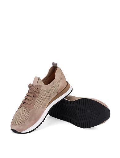 Чоловічі кросівки MIRATON замшеві бежеві (MU192AB-05-MU32/GS1) - фото 2 - Miraton