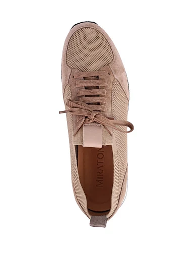 Чоловічі кросівки MIRATON замшеві бежеві (MU192AB-05-MU32/GS1) - фото 5 - Miraton