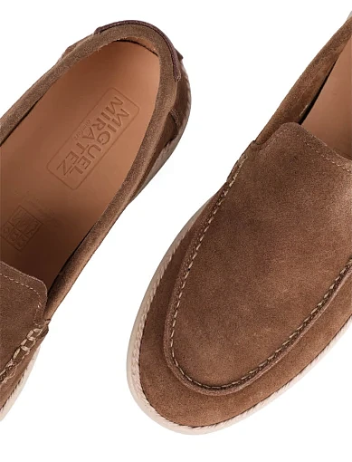 Чоловічі туфлі Miguel Miratez замшеві бежеві (2369D-927B-363) - фото 5 - Miraton