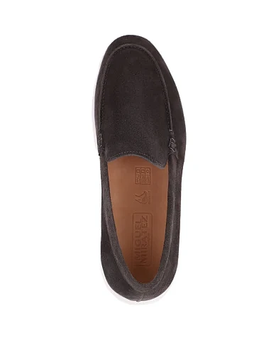 Чоловічі туфлі лофери Miguel Miratez замшеві сірі (D508-95B-680) - фото 5 - Miraton