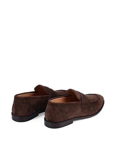 Чоловічі туфлі лофери Miguel Miratez замшеві коричневі (D565-108-155) - фото 5 - Miraton