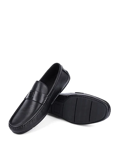 Чоловічі мокасини Miguel Miratez шкіряні чорні (D576-90-751) - фото 2 - Miraton