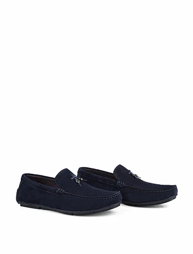 Чоловічі мокасини Miguel Miratez замшеві сині (D576-92-362) - фото 3 - Miraton