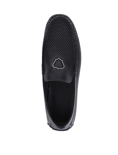 Чоловічі мокасини Miguel Miratez шкіряні чорні (D576-95L-31) - фото 2 - Miraton