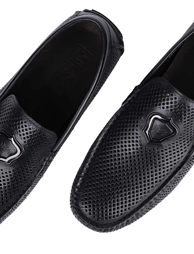 Чоловічі мокасини Miguel Miratez шкіряні чорні (D576-95L-31) - фото 5 - Miraton