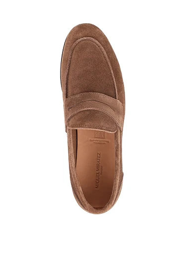 Чоловічі туфлі лофери Miguel Miratez замшеві бежеві (D579-107B-363) - фото 6 - Miraton