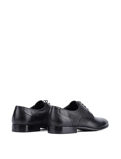 Чоловічі туфлі дербі Miguel Miratez шкіряні чорні (D581-106B-542) - фото 4 - Miraton