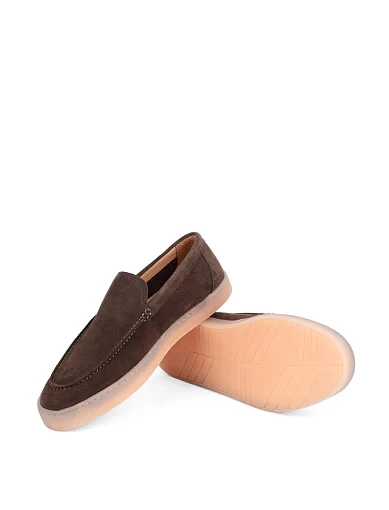 Чоловічі туфлі лофери Miguel Miratez замшеві коричневі замшеві (D588-101B-637) - фото 2 - Miraton