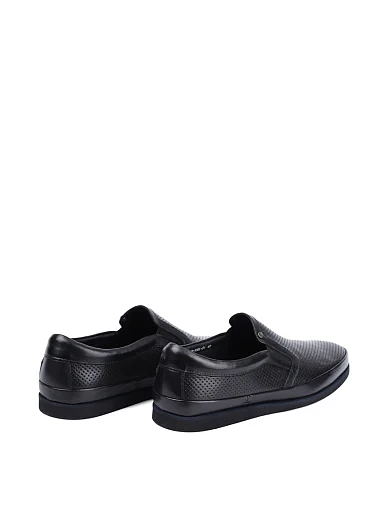 Чоловічі сліпони Miguel Miratez шкіряні чорні (D643-106L-31) - фото 4 - Miraton