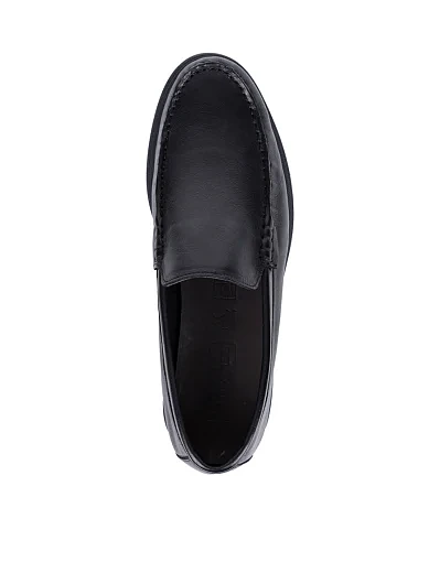 Чоловічі туфлі лофери Miguel Miratez шкіряні чорні (D9361-1B-31) - фото 2 - Miraton