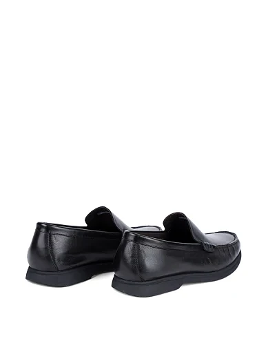 Чоловічі туфлі лофери Miguel Miratez шкіряні чорні (D9361-1B-31) - фото 4 - Miraton