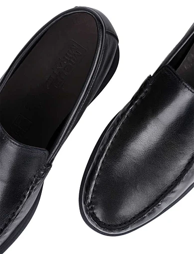 Чоловічі туфлі лофери Miguel Miratez шкіряні чорні (D9361-1B-31) - фото 5 - Miraton