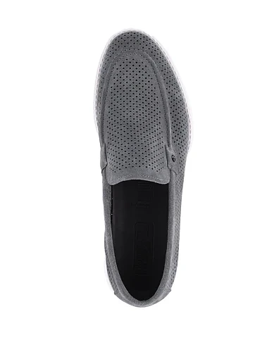 Чоловічі туфлі лофери Miguel Miratez замшеві сірі (D2428-98BL-342) - фото 5 - Miraton