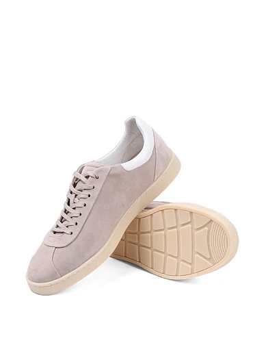 Чоловічі кеди MIRATON замшеві бежеві (358A-8-J39) - фото 2 - Miraton