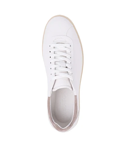 Чоловічі кеди MIRATON шкіряні білі (358A-8-A263) - фото 5 - Miraton