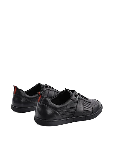 Чоловічі туфлі Miguel Miratez шкіряні чорні (Y077B-03T-A47 SS25) - фото 3 - Miraton