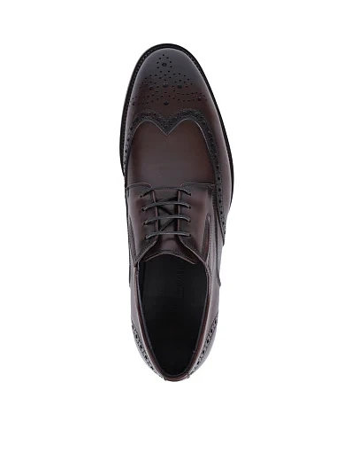 Чоловічі туфлі Miguel Miratez шкіряні коричневі (KT052-5-M322) - фото 2 - Miraton