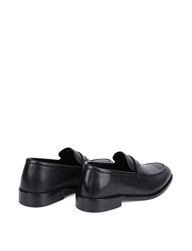 Чоловічі туфлі лофери Miguel Miratez шкіряні чорні (KT052-7-E256) - фото 4 - Miraton