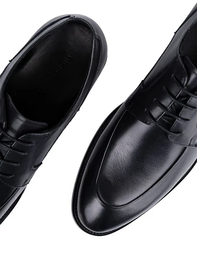 Мужские туфли Miguel Miratez кожаные черные - фото 5 - Miraton