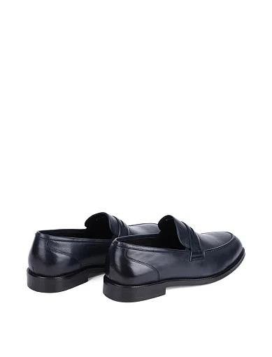 Чоловічі туфлі лофери Miguel Miratez шкіряні сині (KT1535-100-A601) - фото 4 - Miraton