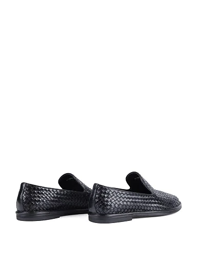 Чоловічі туфлі Miguel Miratez шкіряні чорні (A1-2443-1-1P) - фото 4 - Miraton