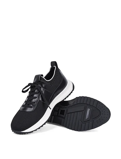 Чоловічі кросівки MIRATON тканинні чорні (FZ688-1A) - фото 2 - Miraton