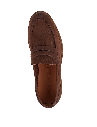 Чоловічі туфлі лофери Miguel Miratez із нубуку коричневі (TS20241-2-M02) - фото 5 - Miraton