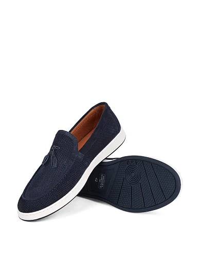 Чоловічі туфлі Miguel Miratez замшеві сині (2483B-17-F148) - фото 2 - Miraton