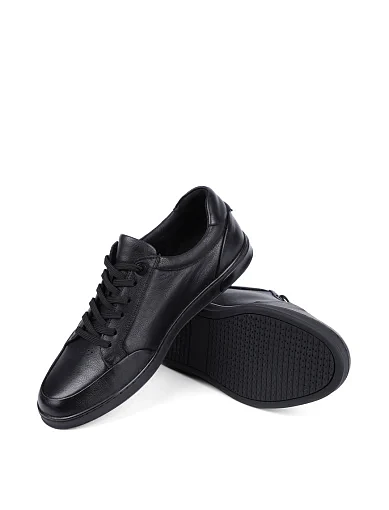 Чоловічі кеди MIRATON шкіряні чорні (583-387-961) - фото 2 - Miraton