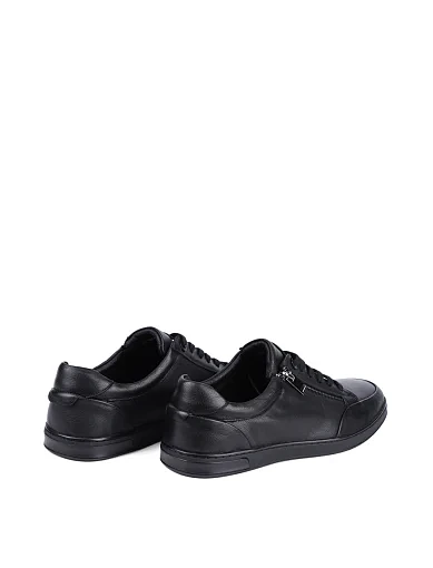 Чоловічі кеди MIRATON шкіряні чорні (583-387-961) - фото 4 - Miraton