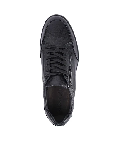 Чоловічі кеди MIRATON шкіряні чорні (583-387-961) - фото 5 - Miraton