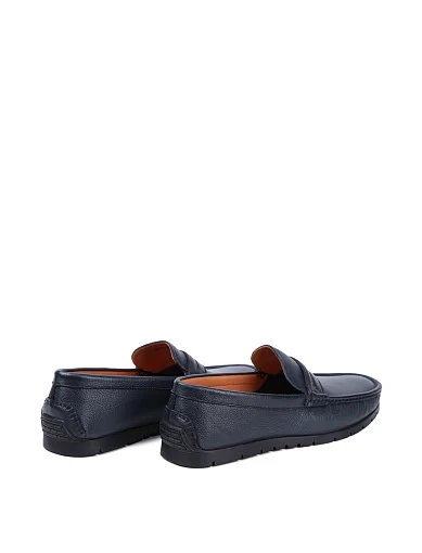 Чоловічі мокасини Miguel Miratez шкіряні сині (590A-104-TA49) - фото 4 - Miraton
