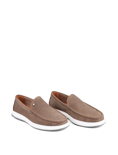 Чоловічі туфлі лофери Miguel Miratez з нубуку зелені (651B-27-M80) - фото 3 - Miraton