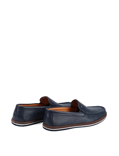 Чоловічі туфлі Miguel Miratez шкіряні сині (651B-28-C18) - фото 4 - Miraton
