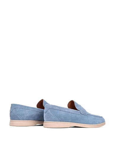 Чоловічі туфлі лофери Miguel Miratez замшеві блакитні (RS2155A-8-TS335P) - фото 4 - Miraton