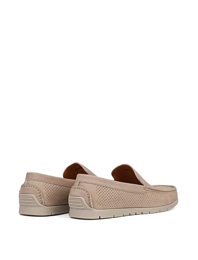 Чоловічі мокасини Miguel Miratez із нубуку бежеві (149B-5-M63) - фото 4 - Miraton