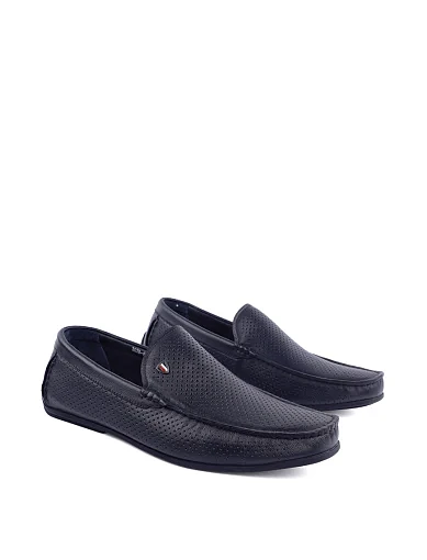 Чоловічі мокасини Miguel Miratez шкіряні сині (303B-80-988 SS25) - фото 2 - Miraton