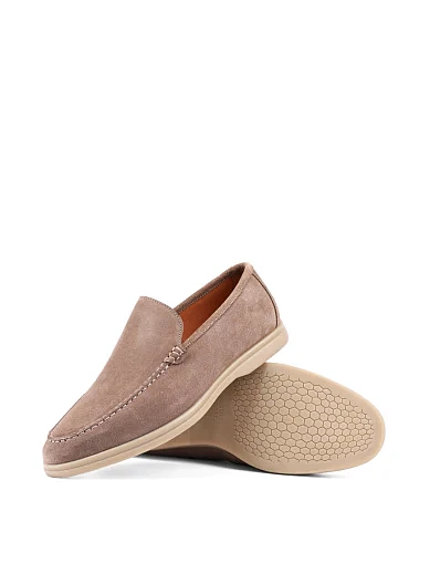 Чоловічі туфлі лофери Miguel Miratez замшеві бежеві (7630A-1-F1 SS25) - фото 2 - Miraton