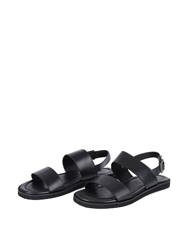 Чоловічі сандалі Miguel Miratez шкіряні чорні (16906-A13) - фото 3 - Miraton