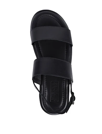 Чоловічі сандалі Miguel Miratez шкіряні чорні (16906-A13) - фото 5 - Miraton