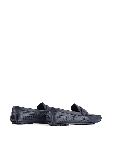 Чоловічі мокасини Miguel Miratez шкіряні сині (1930-301) - фото 4 - Miraton