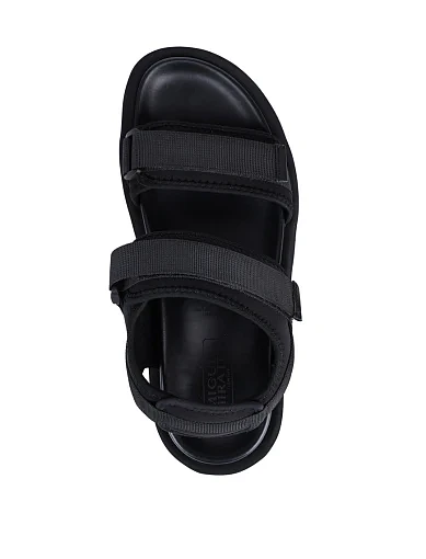 Чоловічі сандалі Miguel Miratez тканинні чорні (2245-8) - фото 5 - Miraton