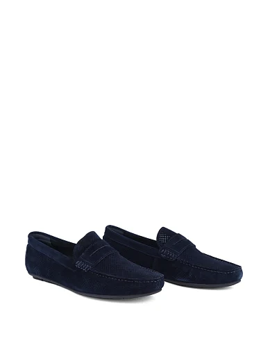 Чоловічі мокасини Miguel Miratez сині замшеві (72092-2402) - фото 3 - Miraton
