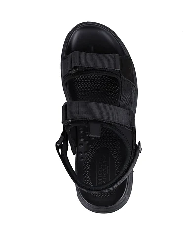 Чоловічі сандалі Miguel Miratez тканинні чорні (CL08-A2) - фото 5 - Miraton