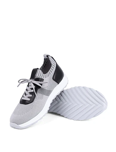 Чоловічі кросівки MIRATON тканинні сірі (WL6087-3XL) - фото 2 - Miraton